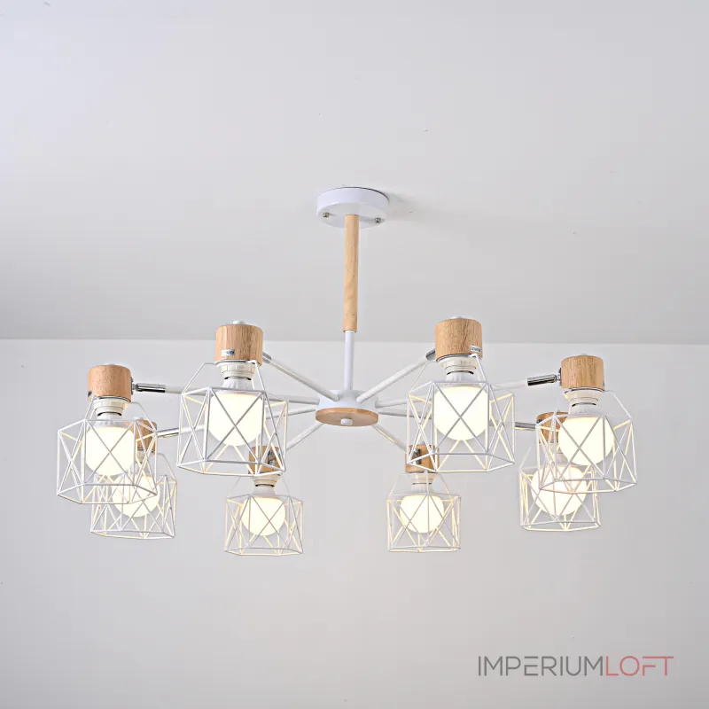 Потолочная люстра CORF B3 White 8 lamps от ImperiumLoft