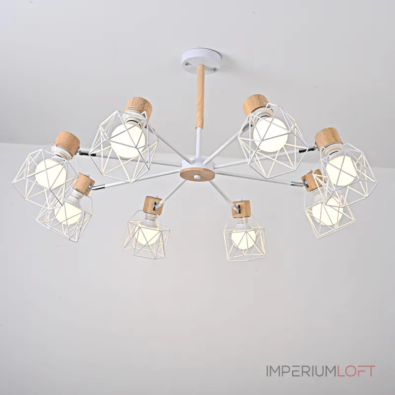 Потолочная люстра CORF B3 White 8 lamps от ImperiumLoft
