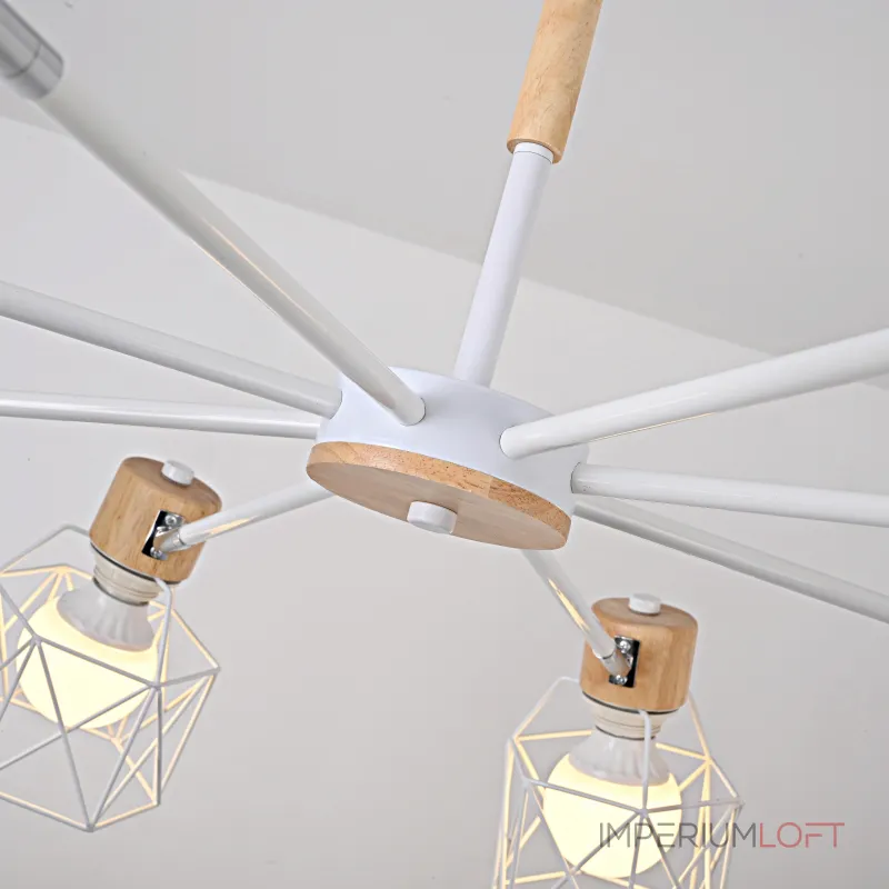 Потолочная люстра CORF B3 White 8 lamps от ImperiumLoft