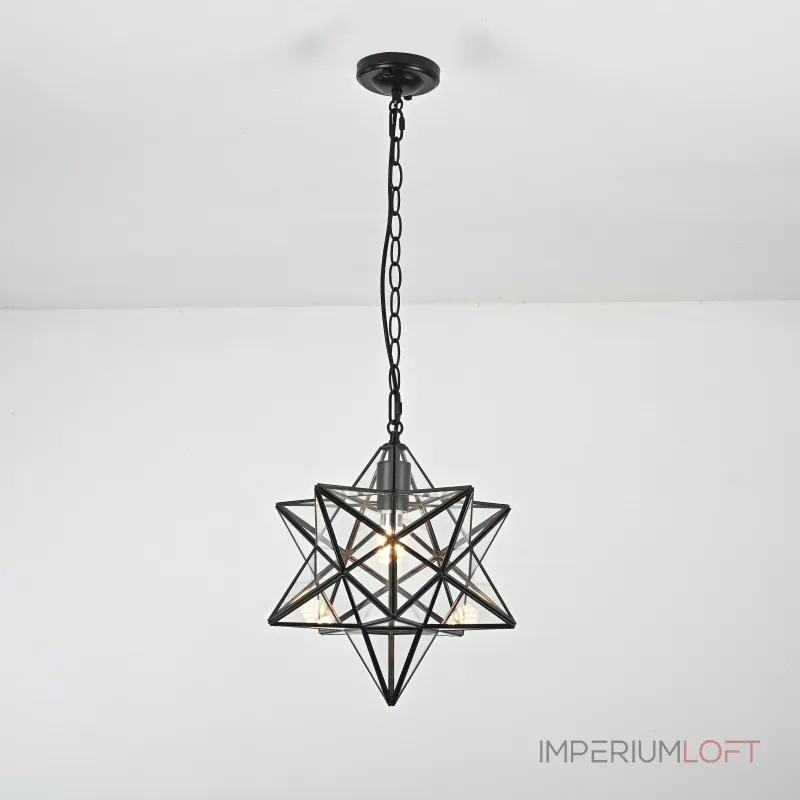 Люстра Black Star Clear Glass 35 см от ImperiumLoft