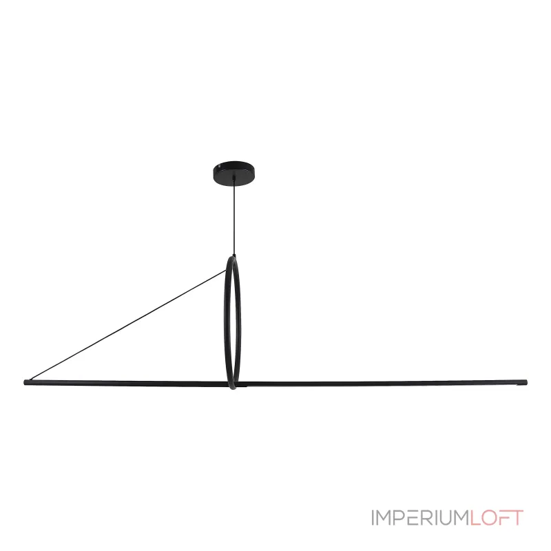 Подвесной светильник SUSPENSION CERCLE ET TRAIT – GRAPHITE SATINE L170 от ImperiumLoft