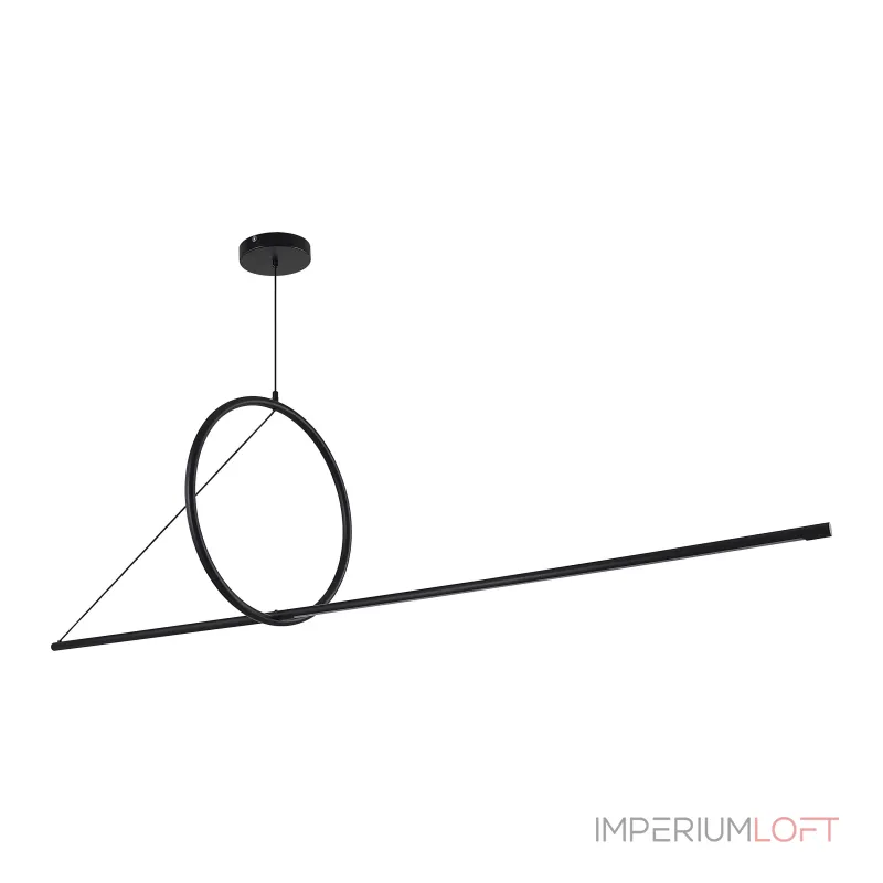 Подвесной светильник SUSPENSION CERCLE ET TRAIT – GRAPHITE SATINE L170 от ImperiumLoft