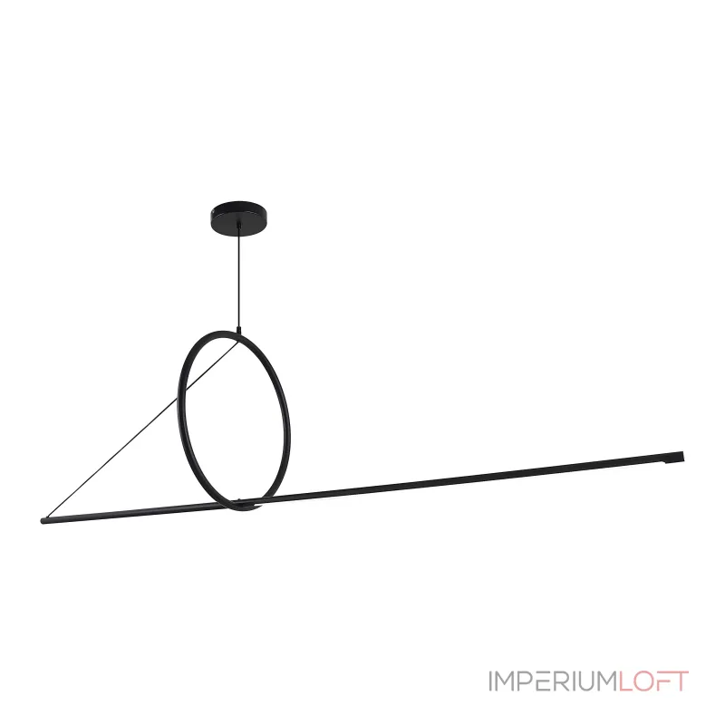 Подвесной светильник SUSPENSION CERCLE ET TRAIT – GRAPHITE SATINE L170 от ImperiumLoft