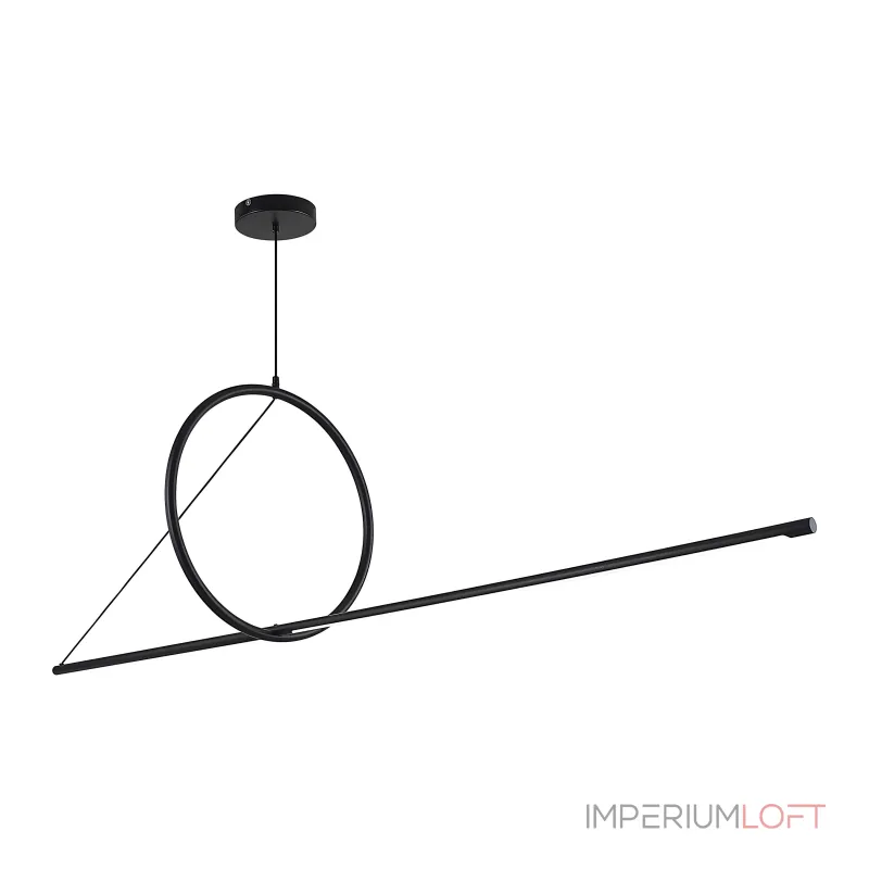 Подвесной светильник SUSPENSION CERCLE ET TRAIT – GRAPHITE SATINE L170 от ImperiumLoft