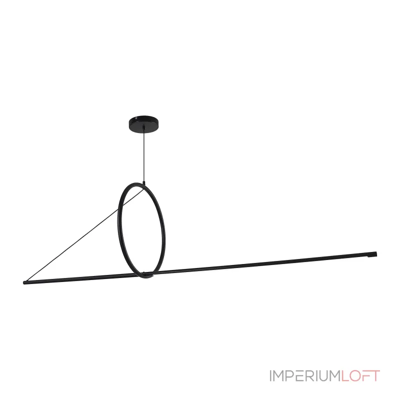 Подвесной светильник SUSPENSION CERCLE ET TRAIT – GRAPHITE SATINE L170 от ImperiumLoft