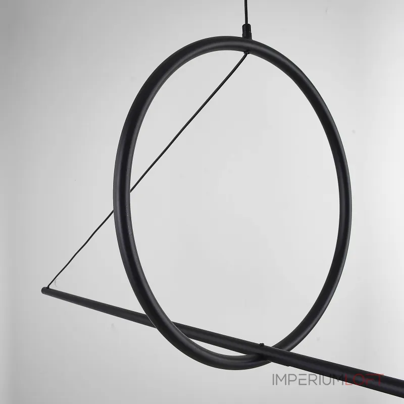 Подвесной светильник SUSPENSION CERCLE ET TRAIT – GRAPHITE SATINE L170 от ImperiumLoft