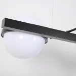 Реечный подвесной светильник PALMA Wall lamp 2 шара + 1 вазон горизонтальная от ImperiumLoft