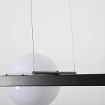 Реечный подвесной светильник PALMA Wall lamp 2 шара + 1 вазон горизонтальная от ImperiumLoft