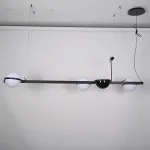 Реечный подвесной светильник PALMA Wall lamp 3 шара + 1 вазон горизонтальная от ImperiumLoft