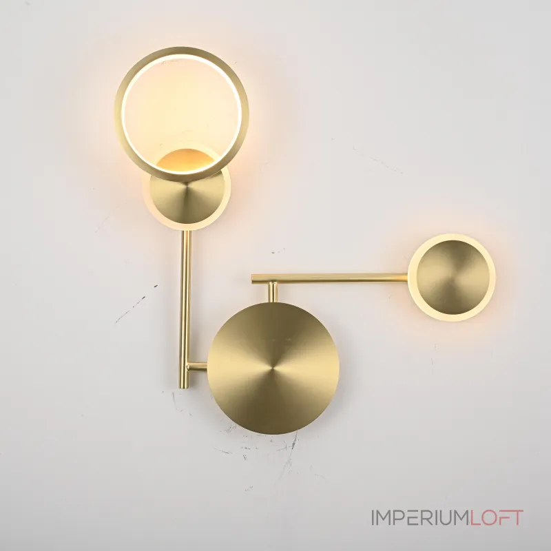 Настенный светильник ZINGY C Brass от ImperiumLoft