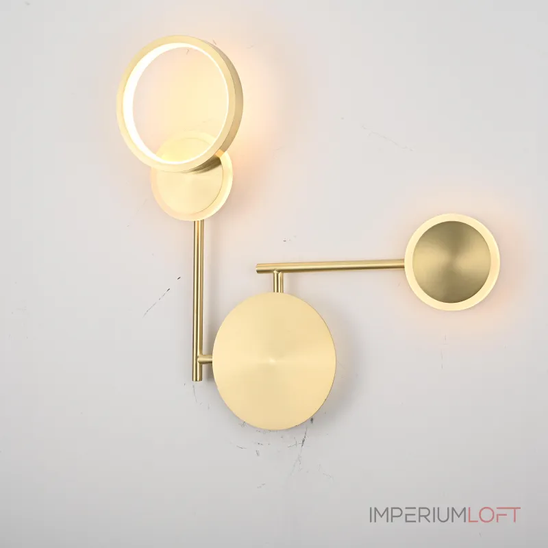 Настенный светильник ZINGY C Brass от ImperiumLoft