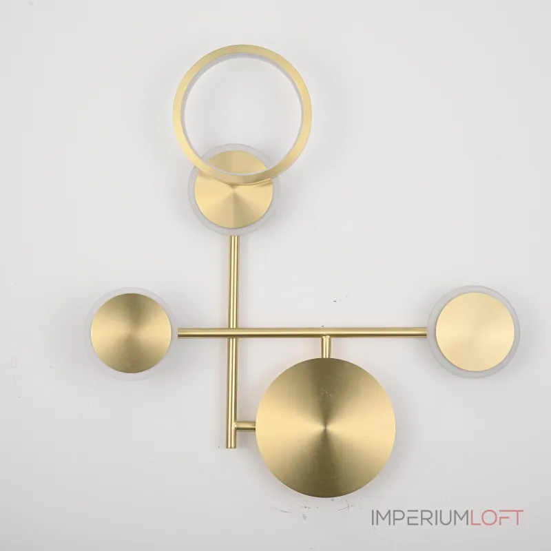 Настенный светильник ZINGY D Brass от ImperiumLoft