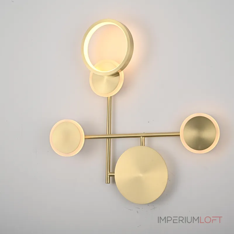 Настенный светильник ZINGY D Brass от ImperiumLoft