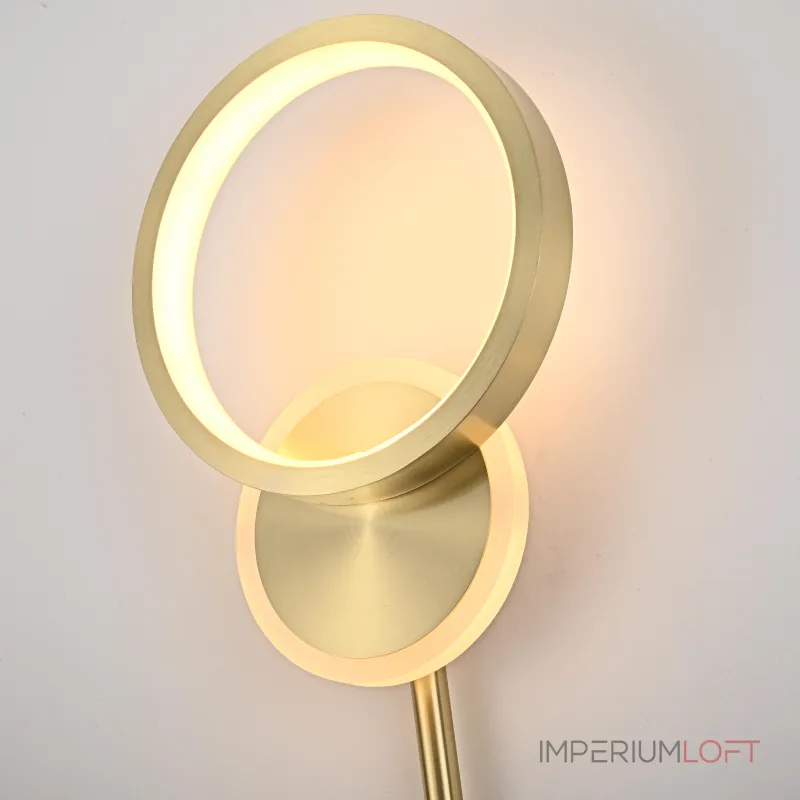 Настенный светильник ZINGY D Brass от ImperiumLoft