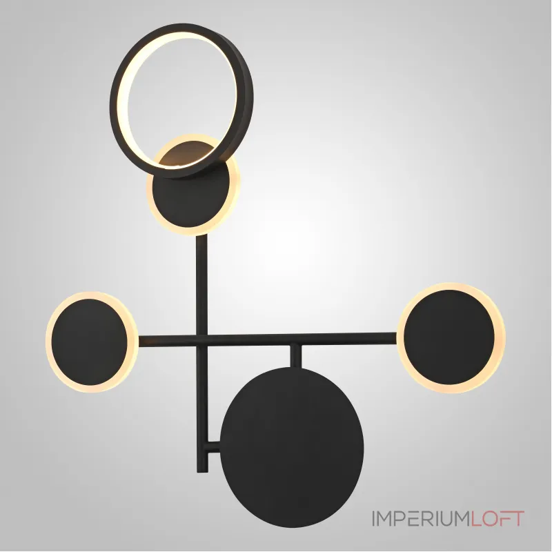 Настенный светильник ZINGY D Black от ImperiumLoft Настенный светильник ZINGY D Black от ImperiumLoft