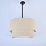 Подвесной светильник RH TWO-TIER ROUND Shade Linen