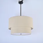Подвесной светильник RH TWO-TIER ROUND Shade Linen