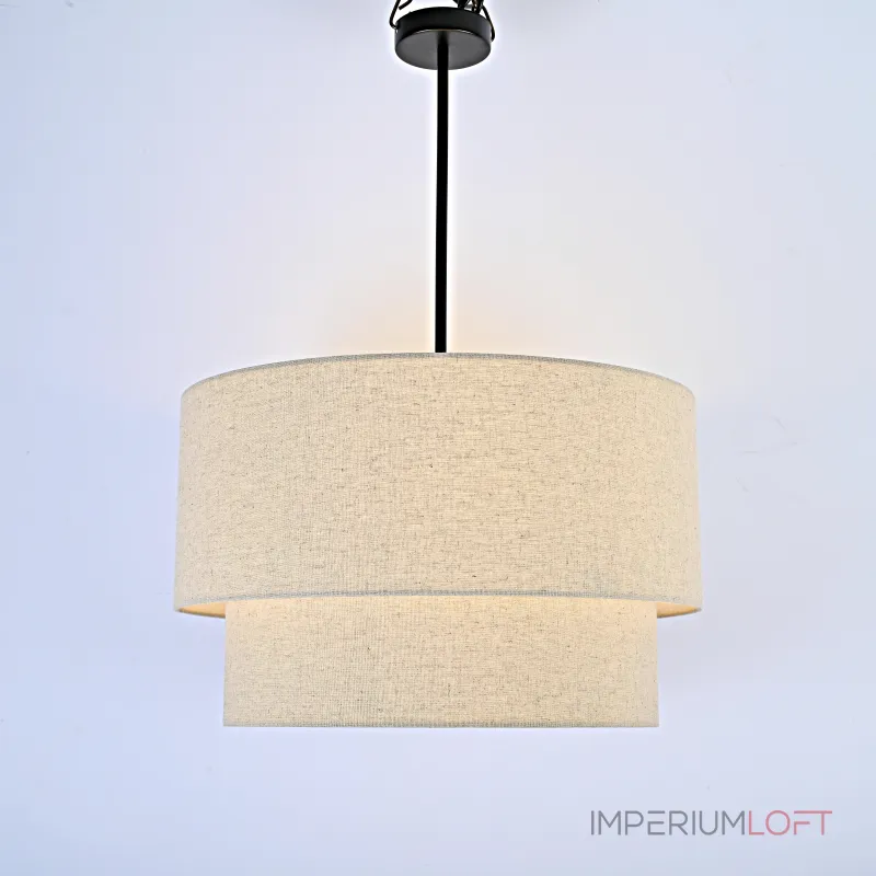 Подвесной светильник RH TWO-TIER ROUND Shade Linen