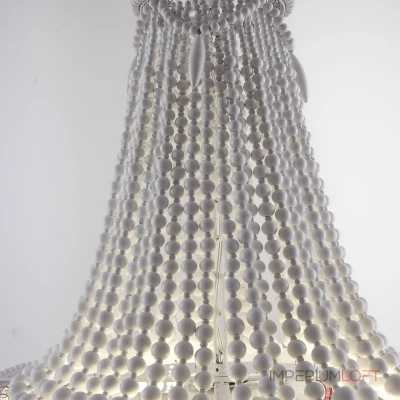 Люстра Anselme White Wood Large Chandelier Люстра Anselme White Wood Large Chandelier