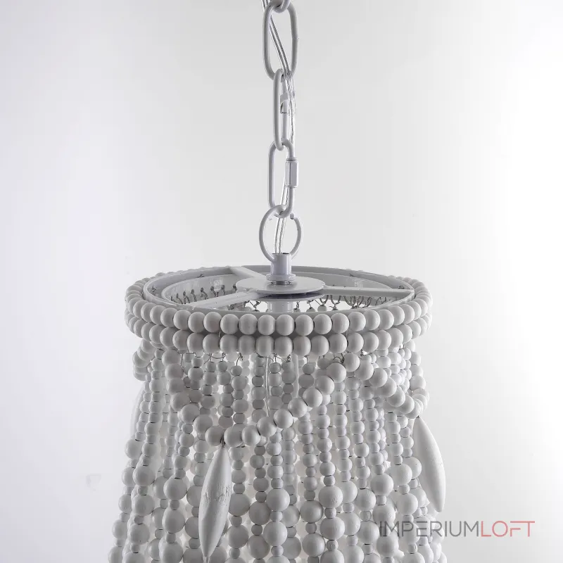 Люстра Anselme White Wood Large Chandelier Люстра Anselme White Wood Large Chandelier