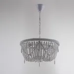 Подвесная люстра RH Anselme White Wood Weathered Chandelier
