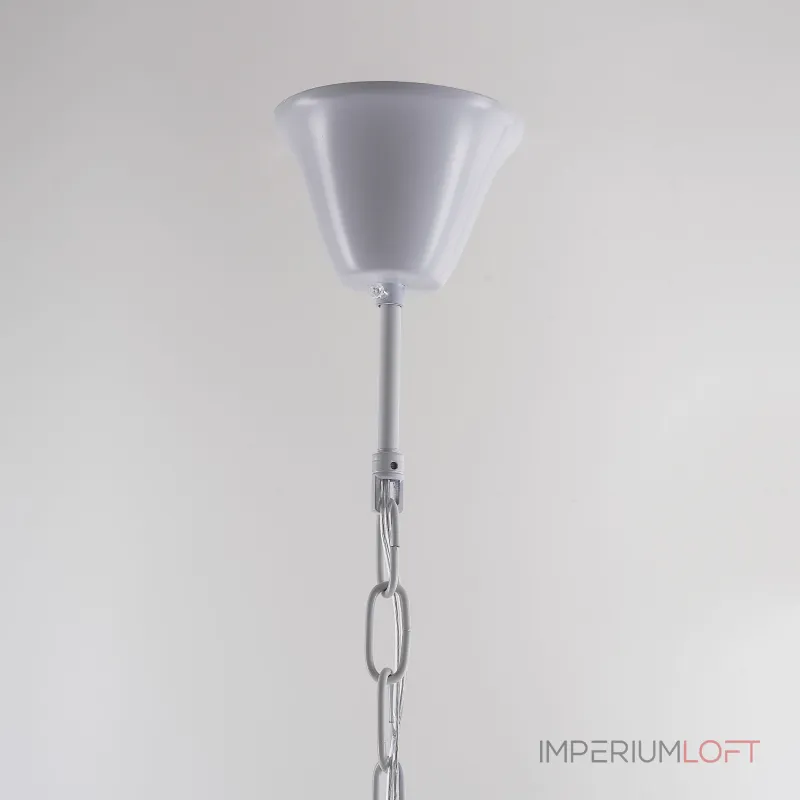 Подвесная люстра RH Anselme White Wood Weathered Chandelier