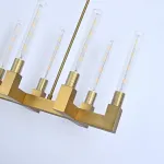 Люстра на штанге CANELLE Linear Chandelier 12 Modern Brass