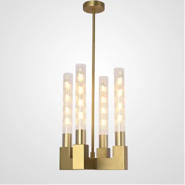 Люстра на штанге CANELLE Pendant lamp 4 Modern Brass
