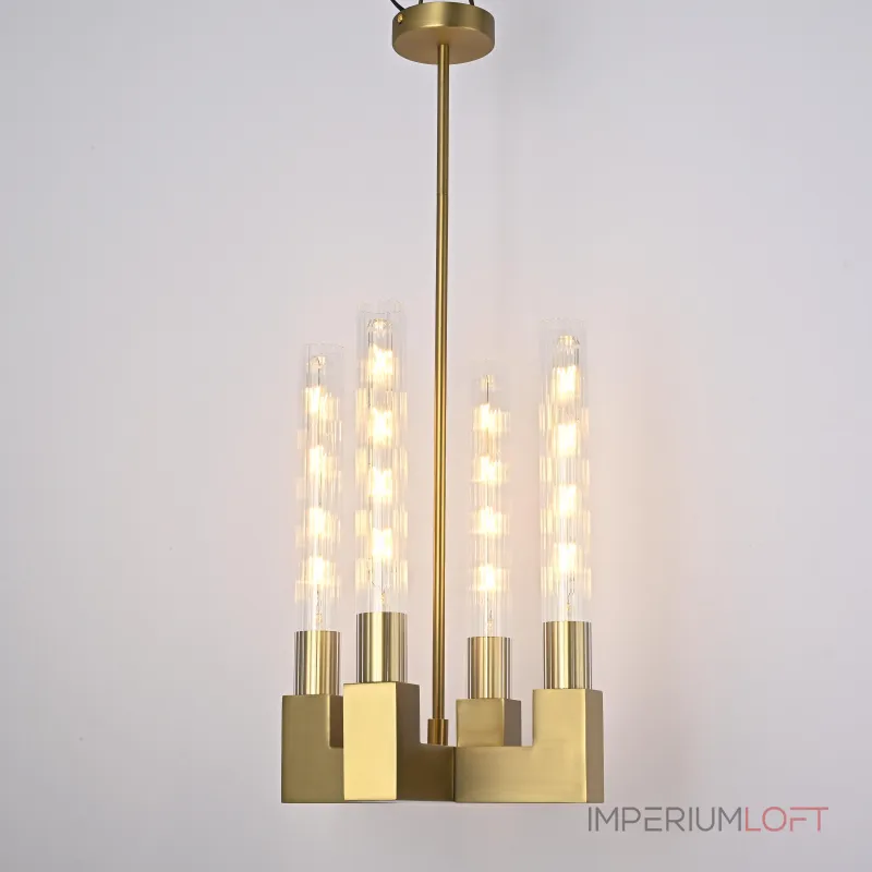 Люстра на штанге CANELLE Pendant lamp 4 Modern Brass