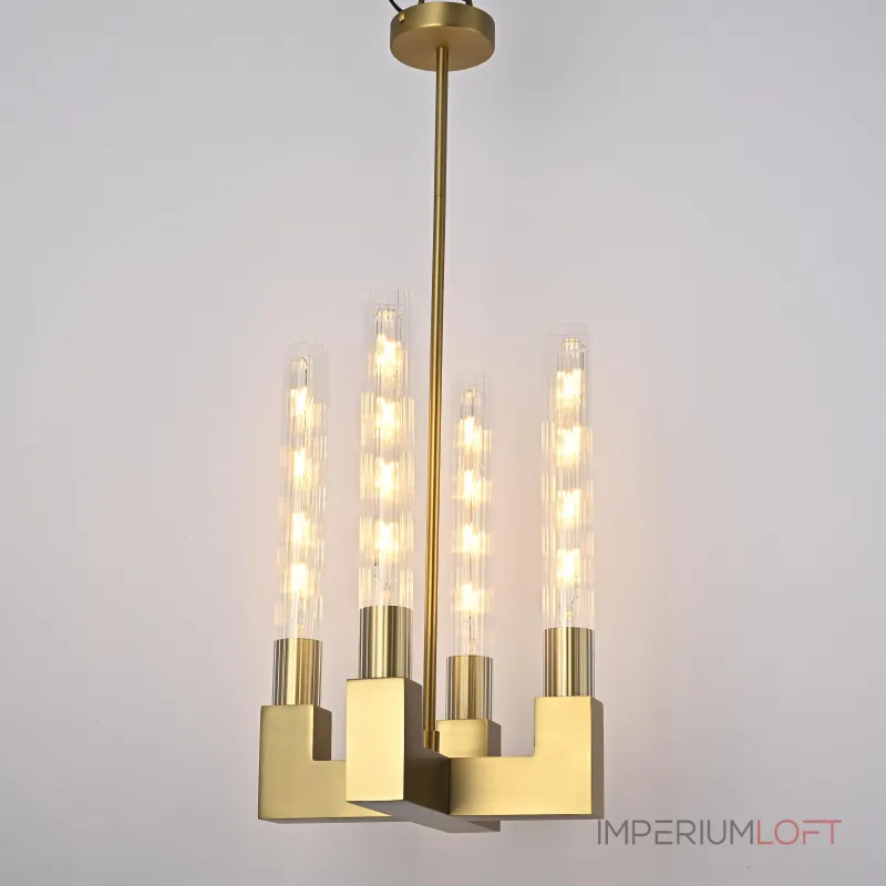 Люстра на штанге CANELLE Pendant lamp 4 Modern Brass