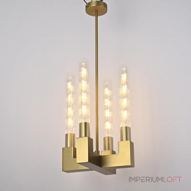 Люстра на штанге CANELLE Pendant lamp 4 Modern Brass