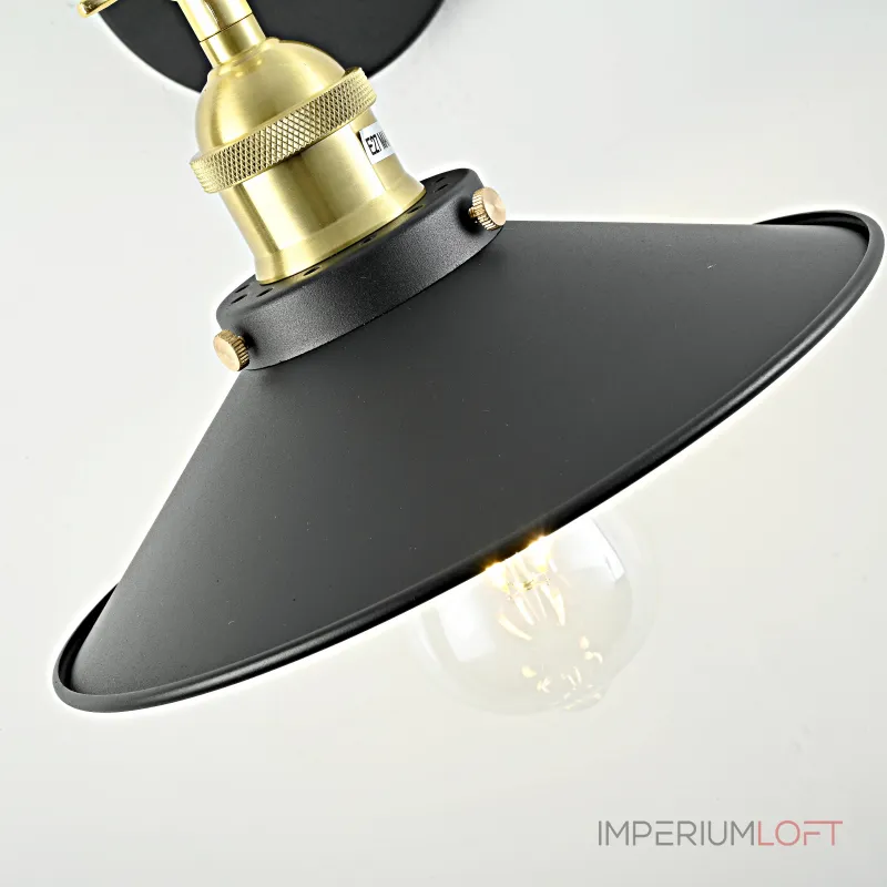 Бра Loft Cone Factory Black от ImperiumLoft