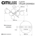 Потолочная люстра Citilux RONNYCL242193