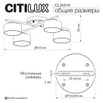 Потолочная люстра Citilux ESPACE CL243141 от ImperiumLoft