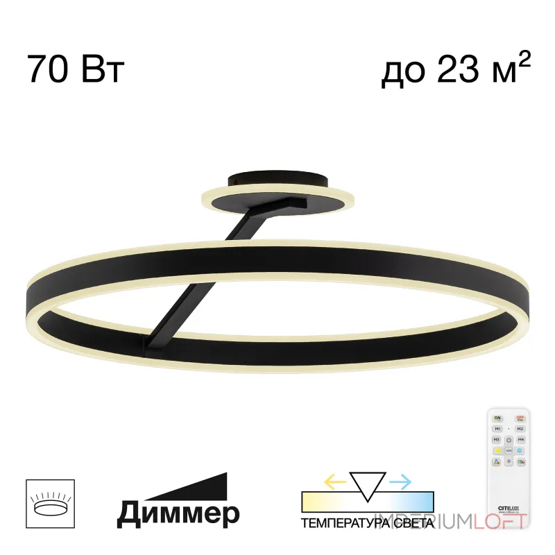 Потолочная люстра Citilux Дуэт CL719761