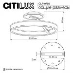 Потолочная люстра Citilux Дуэт CL719750