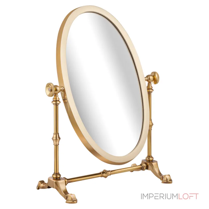 Зеркало настольное косметическое овальное Covali SH-6188G от ImperiumLoft