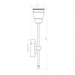 Настенный уличный светильник Covali WL-38029 от ImperiumLoft