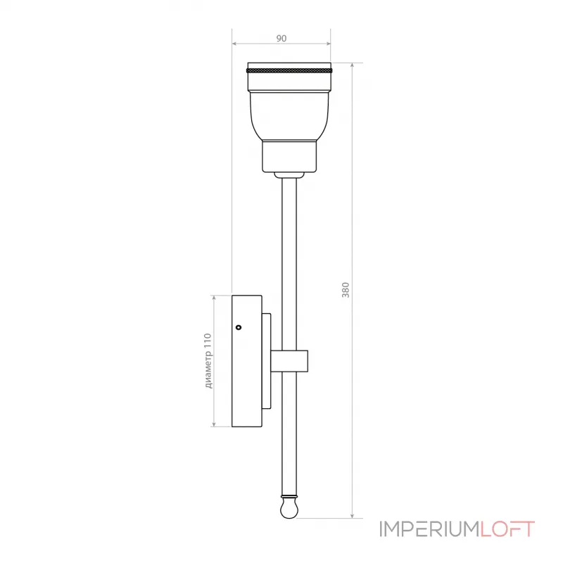 Настенный уличный светильник Covali WL-38029 от ImperiumLoft