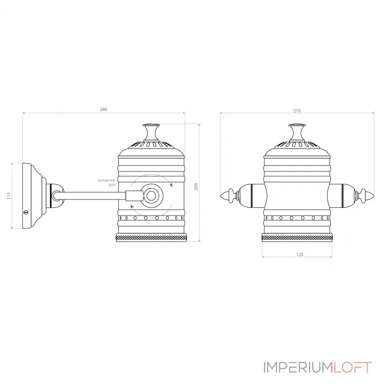 Настенный светильник Covali WL-58877 от ImperiumLoft Настенный светильник Covali WL-58877 от ImperiumLoft