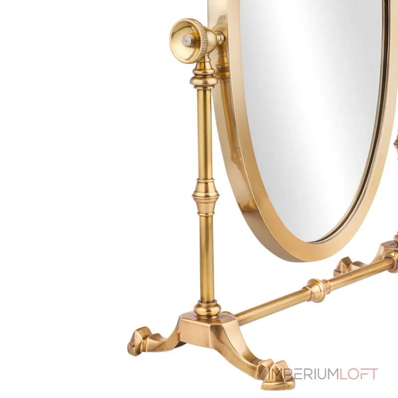 Зеркало настольное косметическое овальное Covali SH-6188G от ImperiumLoft