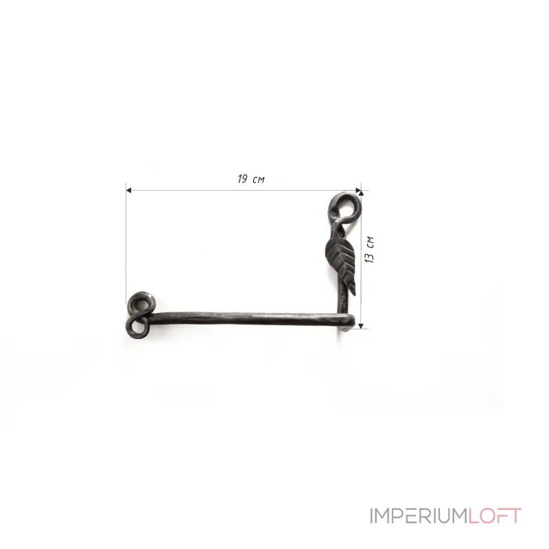 Держатель для туалетной бумаги с листочком Covali HC-356 от ImperiumLoft