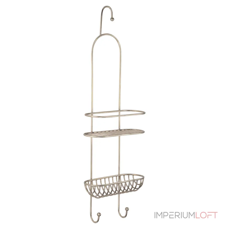 Полка двухъярусная в душевую "состаренное серебро" Covali SH-7659S от ImperiumLoft