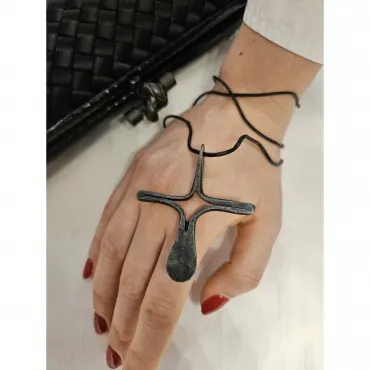 Кулон кованый на шнурке "Мальтийский крест" Covali HC-914