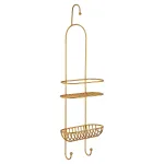 Полка двухъярусная в душевую "латунь" Covali SH-7659G от ImperiumLoft