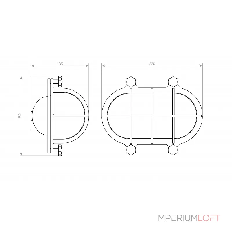 Настенный уличный светильник Covali WL-30176 от ImperiumLoft
