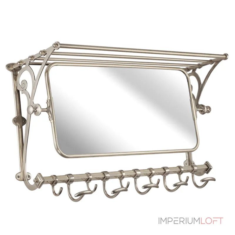 Вешалка настенная с зеркалом Covali VL-5008S от ImperiumLoft