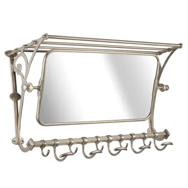 Вешалка настенная с зеркалом Covali VL-5008S