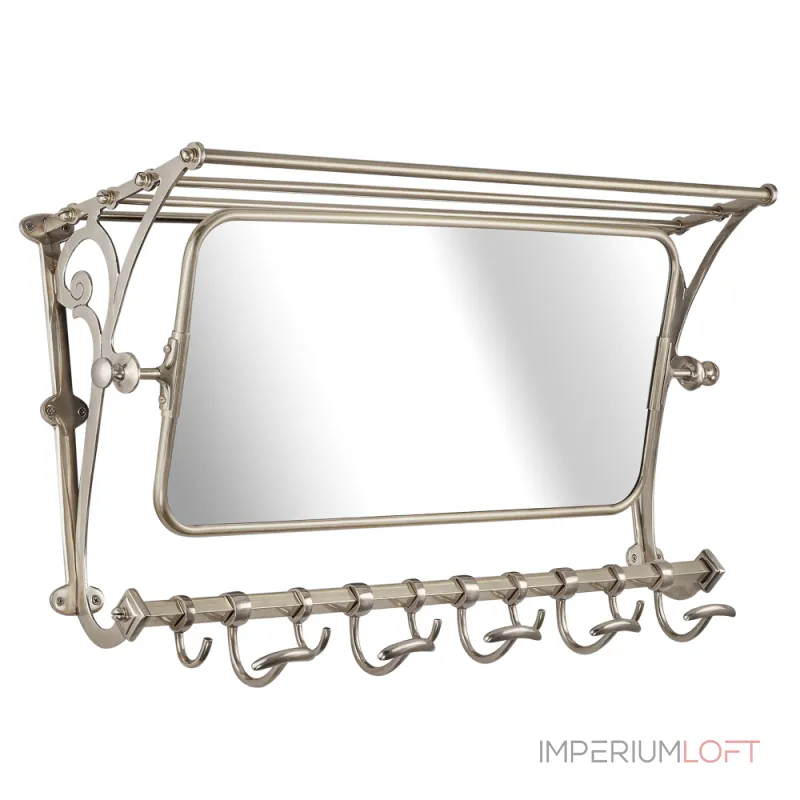 Вешалка настенная с зеркалом Covali VL-5008S от ImperiumLoft