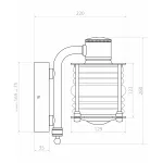 Настенный уличный светильник Covali WL-30480 от ImperiumLoft